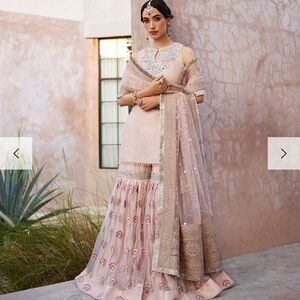 Pakistani designer Faiza Saqlain kameez trouser dupatta